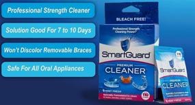 img 2 attached to 🧼 SmartGuard Premium Cleaner Crystals: Eliminate Stains, Plaque & Bad Odor! Perfect for Dentures, Clear Braces, Mouth Guard, Night Guard & Retainers - 110 Cleanings!