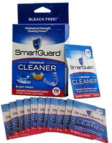 img 4 attached to 🧼 Кристаллы очистителя SmartGuard Premium: устраняют пятна, налет и неприятный запах! Идеально для протезов, прозрачных брекетов, защиты для зубов, ночных щитков и ретейнеров - 110 очисток!