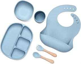 img 4 attached to Silicone Baby Feeding Set Pack Kids' Home Store