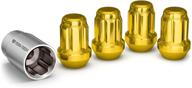 🔒 protect your wheels with white knight 40400sgdt gold wheel lock - 4 pack logo