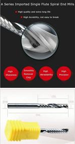 img 1 attached to 🌀 0.25-inch 4-Flute Solid Carbide End Mill