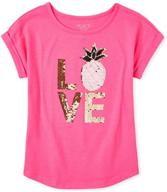 childrens place girls sleeve graphic girls' clothing and tops, tees & blouses logo