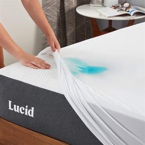 img 1 attached to 🛏️ Top-Rated LUCID Premium Hypoallergenic Waterproof Mattress Protector - Comfortable Universal Fit for Queen Beds