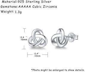 img 1 attached to Серьги FANCIME Sterling Earrings Ожерелье Delicate