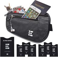 🔒 ultimate security: zero grid money belt and travel accessories — 100% blocking technology logo