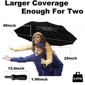 img 2 attached to ☂️ Ultimate Windproof Umbrella LUHAHALU: Automatic & Reflective - Unmatched Protection & Style