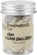 stampendous glass glitter 1 43 ounces silver logo