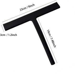 img 2 attached to 🚿 IMEEA 9-Inch Shower Squeegee Window Glass Wiper Scraper Cleaner with Silicone Blade for Bathroom/Kitchen/Car Glass/Mirror/Door/Tile: Efficient Cleaning Solution