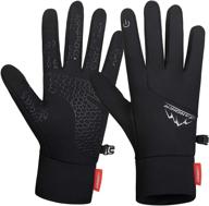 anqier windproof touchscreen cycling activities men's accessories for gloves & mittens logo