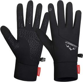 img 4 attached to Anqier Windproof Touchscreen Cycling Activities Men's Accessories for Gloves & Mittens