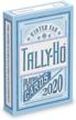 tally ho winter playing cards blue logo