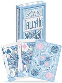img 1 attached to Tally Ho Winter Playing Cards Blue