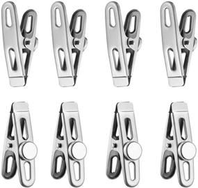 img 4 attached to 🍔 LEYOSOV Refrigerator Magnetic Chip Bag Clips - 8pcs Heavy Duty Fridge Magnet Hooks with Strong Neodymium Magnets, Ideal for Food, Classroom, Office, Photo Calendar