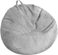 bean bag chair cover: washable corduroy with sturdy zipper - no filler included 🪑 - ideal for organizing plush toys and textiles - ultimate comfort for adults and kids logo