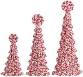 img 4 attached to 🎄 Vita Domi Christmas Holiday Peppermint Candy Cane Tree Table Top Ornaments Assorted Set (13.50 Inches): Festive Decor for a Merry Holiday Season!