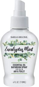 img 4 attached to SMELLS BEGONE Eucalyptus Mint Essential Oil Bathroom Spray - Neutralizes Bathroom & Toilet Odors - 4 Ounces