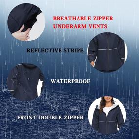 img 2 attached to Waterproof Raincoat Lightweight Windbreaker Outdoor