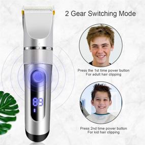 img 1 attached to 💇 Cordless Hair Cutting Kit for Men Hair Trimmer - WEEFEESTAR Electric Clippers with 6 Guide Combs