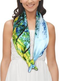 img 2 attached to 🌸 Dahlia Printemps Giverny: Chic Women's Accessories for Scarves & Wraps