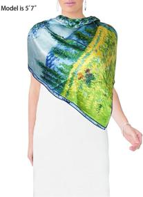 img 3 attached to 🌸 Dahlia Printemps Giverny: Chic Women's Accessories for Scarves & Wraps