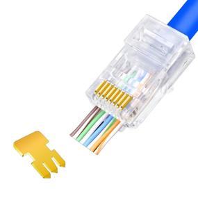 img 4 attached to 💻 High-Speed Ethernet Connectivity: RJ45 CAT5 CAT5E Connectors for Seamless Networking