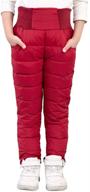 🧥 ugrevz girls boys snow pants: warm winter activewear for 2-9-year-olds logo