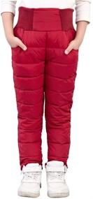 img 4 attached to 🧥 UGREVZ Girls Boys Snow Pants: Warm Winter Activewear for 2-9-Year-Olds