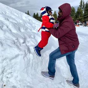 img 1 attached to 🧥 UGREVZ Girls Boys Snow Pants: Warm Winter Activewear for 2-9-Year-Olds