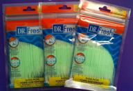 🦷 convenient 3 pack: 300 total soft bristle dental floss picks for deep clean and interdental care logo