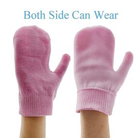 img 1 attached to 🧦 Pink Moisturizing Gel Spa Socks and Gloves for Hand Therapy, Pain Relief, Hot and Cold Hand Treatment