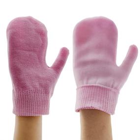 img 4 attached to 🧦 Pink Moisturizing Gel Spa Socks and Gloves for Hand Therapy, Pain Relief, Hot and Cold Hand Treatment