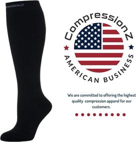 img 1 attached to 🧦 CompressionZ Unisex Compression Socks 30-40 mmHG - Firm Support Stockings