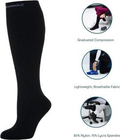 img 2 attached to 🧦 CompressionZ Unisex Compression Socks 30-40 mmHG - Firm Support Stockings