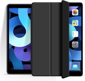 img 4 attached to 📱 Aoub Case for iPad Air 1: Ultra Slim Lightweight Trifold Stand Cover in Black