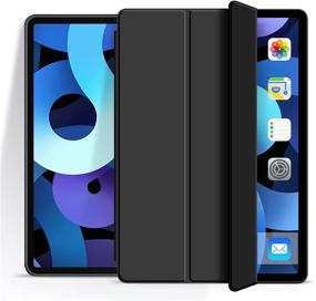 img 1 attached to 📱 Aoub Case for iPad Air 1: Ultra Slim Lightweight Trifold Stand Cover in Black