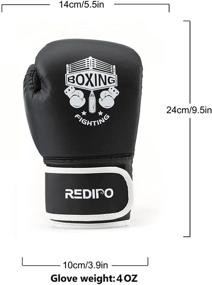 img 2 attached to 🥊 Redipo Kids Boxing Gloves: Sponge Foam Training Sparring Gloves for Kid and Youth - Suitable for Boys and Girls, Ages 3 to 12 Years - Thai Kick Boxing