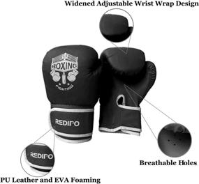 img 1 attached to 🥊 Redipo Kids Boxing Gloves: Sponge Foam Training Sparring Gloves for Kid and Youth - Suitable for Boys and Girls, Ages 3 to 12 Years - Thai Kick Boxing