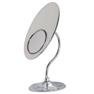 💁 enhance your vanity with the zadro oval tri-optics beveled pedestal mirror in chrome - ovl37 логотип