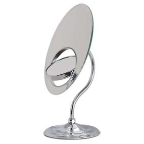 img 3 attached to 💁 Enhance Your Vanity with the Zadro Oval Tri-Optics Beveled Pedestal Mirror in Chrome - OVL37