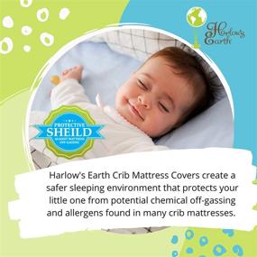 img 1 attached to Harlow's Earth Protective Porta Crib Waterproof Mattress Cover: Safe Sleep Protection for Babies, Shielding Against Harmful Chemicals and Toxic Off Gassing
