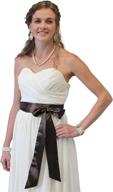 sash bridal satin brown belt women's accessories for belts logo