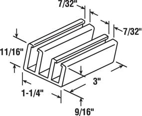 img 2 attached to 🚿 Prime-Line Products M 6089 Shower Door Bottom Guide: 2-Pack Nylon Clear Guide for Effortless Shower Door Maintenance