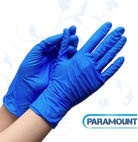 img 1 attached to PARAMOUNT NITRILE GLOVES MULTIPURPOSE DISPOSABLE