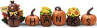 pieces thanksgiving pumpkin decoration thanks logo