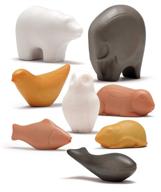 🐾 enhance sensory play with yellow door yus1067 animal stone pack (8 pieces) logo