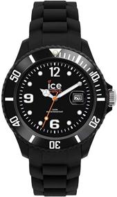 img 1 attached to 🕶️ Ice-Watch - ICE Forever Black - Silicon Strap Wristwatch