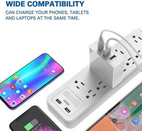 img 3 attached to Huntkey 65W USB C Wall Charger with 47W USB-C PD + 18W USB Power Delivery for MacBook, Chromebook, and TypeC Laptops - Includes USB-C Cable