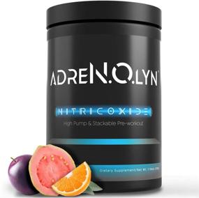 img 4 attached to 🍹 BLACKMARKET Stimulant-Free Pre Workout AdreNOlyn - Caffeine-Free Nitric Oxide Booster Powder Preworkout Drink - 25 Servings of Passion Fruit Orange Guava Flavor - A Non-Stimulant Pre-Workout Dietary Supplement