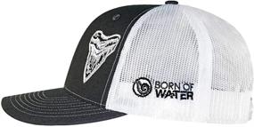 img 3 attached to Born Water Megalodon Tooth Trucker Outdoor Recreation in Outdoor Clothing