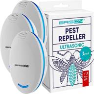 🐭 brison ultrasonic pest repeller: superior indoor rodent control - 4-pack for mice, rats, bugs, spiders, roaches, squirrels logo